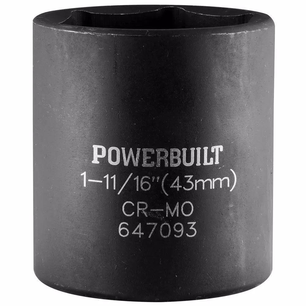 Alltrade Powerbuilt 1-11/16 in. Dodge Spindle Nut Socket, 1/2 in. Drive, Deep 6-Point Axle Nut Socket