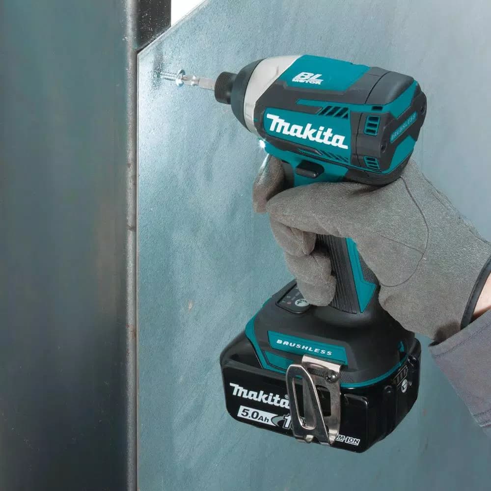 Makita 18V LXT Brushless Cordless 3-Speed Impact Driver Kit with (2) 5.0Ah Batteries and Hard Case