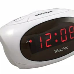 Westclox Digital LED Alarm Clock with Snooze and Battery Backup, Black thumbnail 3