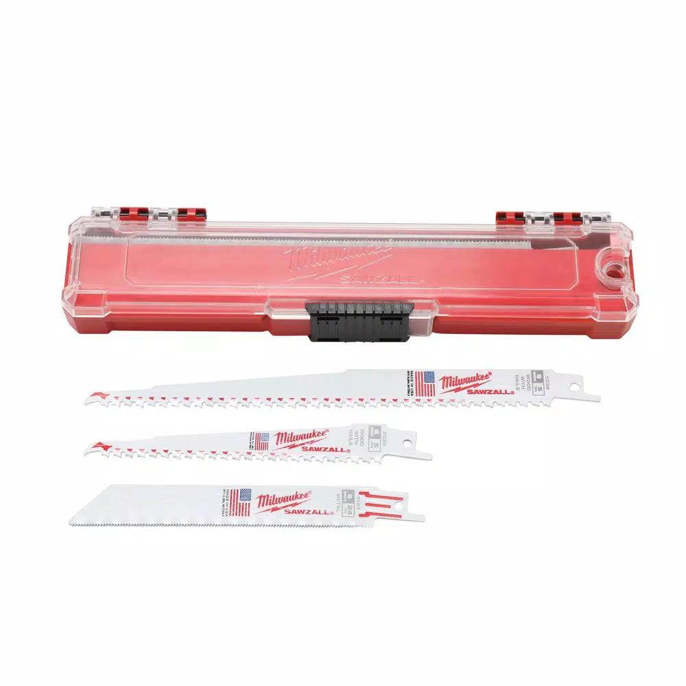 Milwaukee 15-Piece Reciprocating Saw Blade Set with AX Blades for Wood and Metal