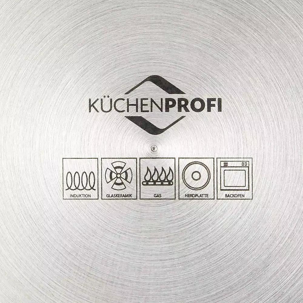 Frieling Küchenprofi 0.7 qt. Stainless Steel Stock Pot with Vented Glass Lid