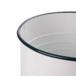 Glitzhome Farmhouse Enamel Metal Round Container Set with Wood Lids, Set of 2 thumbnail 8