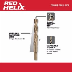 Milwaukee 3/8 in. Cobalt Thunderbolt Twist Drill Bit thumbnail 3