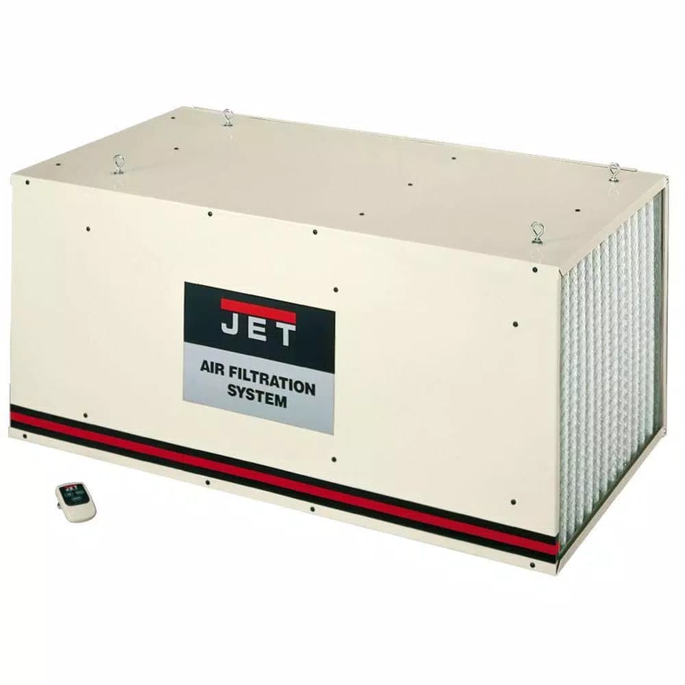 Jet AFS-2000 Air Filtration System with Remote and Electrostatic Pre-Filter, 1700 CFM, 115V