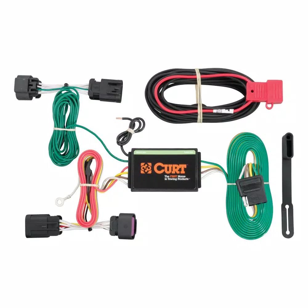 CURT Custom Vehicle-Trailer Wiring Harness for Ram ProMaster 1500 2500 3500, 4-Way Flat, Quick T-Connector