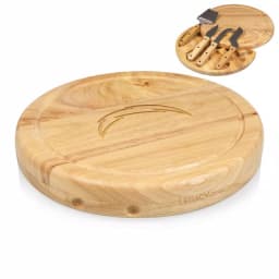 TOSCANA Los Angeles Chargers Circo Wood Cheese Board Set with 4 Stainless Steel Tools thumbnail 2