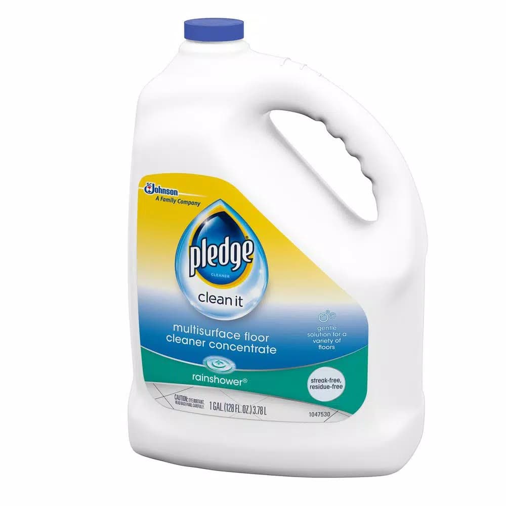 Pledge Multi-Surface Floor Cleaner Concentrate, Rainshower Scent, 128 oz.