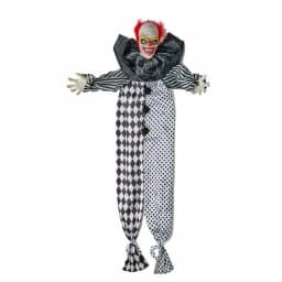 Worth Imports 67 in. Animated Life Size Hanging Clown Halloween Animatronic Decor thumbnail 1