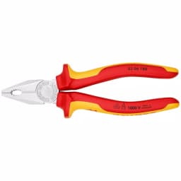 KNIPEX 7-1/4 in. Insulated Combination Pliers with Comfort Grip and Chrome Finish thumbnail 3