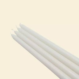 Zest Candle 12 in. White Taper Candles, 12-Set thumbnail 1