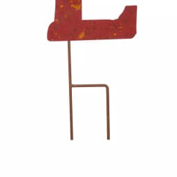 Glitzhome 36 in. Rusty Metal Noel Yard Stake and Wall Decor, Holiday Garden Ornament thumbnail 5
