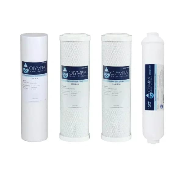 Olympia Water Systems 10 in. Reverse Osmosis Replacement Filter Set (Stages 1-3 & 5)