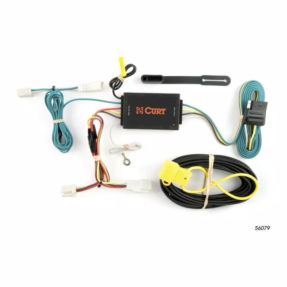 CURT Custom Vehicle-Trailer Wiring Harness, 4-Way Flat, T-Connector for Toyota Camry (Except SE)