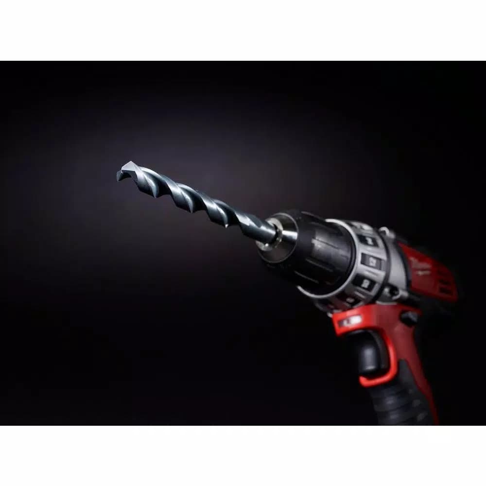 Milwaukee 17/32 in. Thunderbolt Black Oxide Twist Drill Bit, 1/2 in. Shank