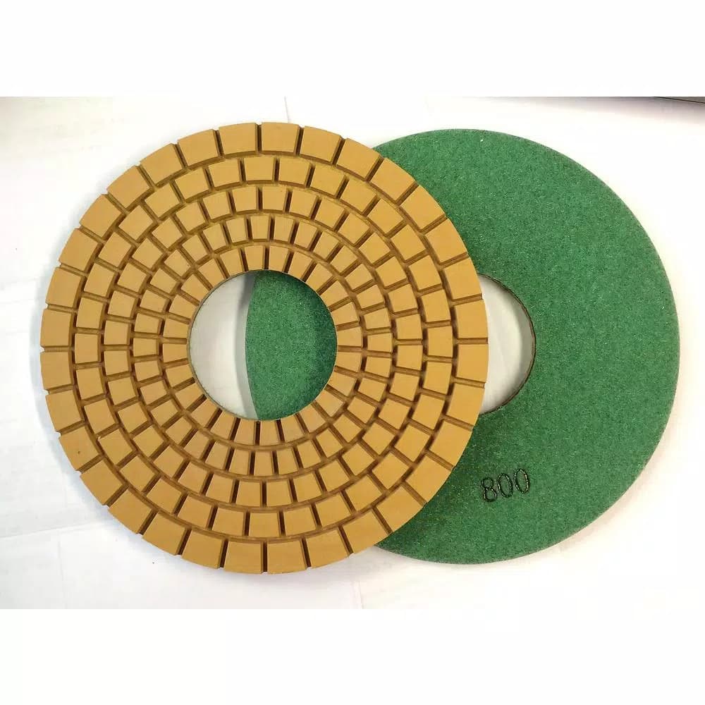 Unbranded Con-Shine 7 in. Dry/Wet Diamond Polishing Pad, 800 Grit for Concrete Floors and Countertops