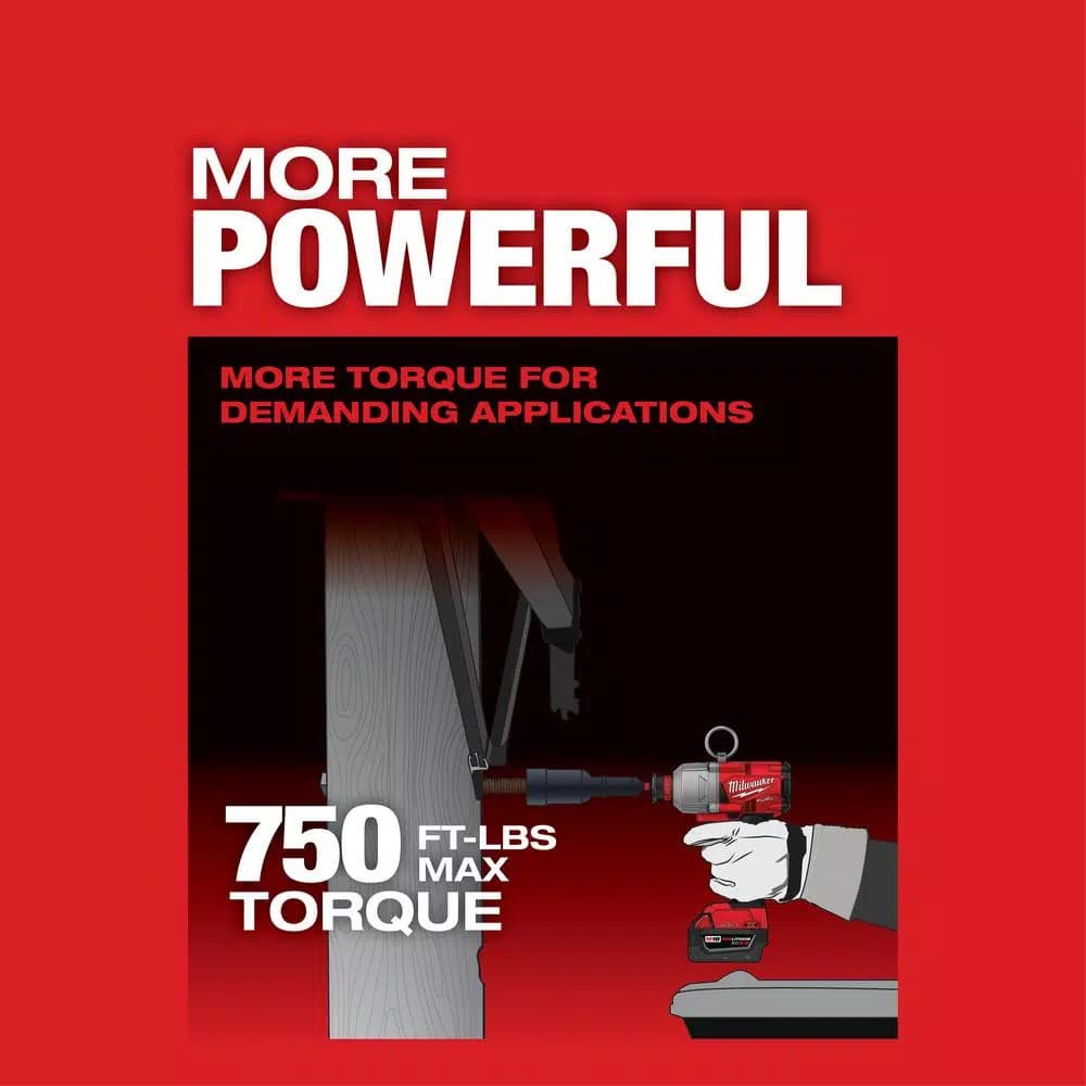 Milwaukee M18 FUEL ONE-KEY 7/16 in. Hex Impact Wrench Kit with 2 5.0 Ah Batteries and Tool Bag