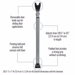 Sabre Home Series Adjustable Door Security Bar for Hinged and Sliding Doors thumbnail 2