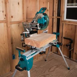 Makita 18V X2 LXT 10 in. Brushless Dual-Bevel Sliding Compound Miter Saw Kit with 4 5.0 Ah Batteries & Charger thumbnail 3