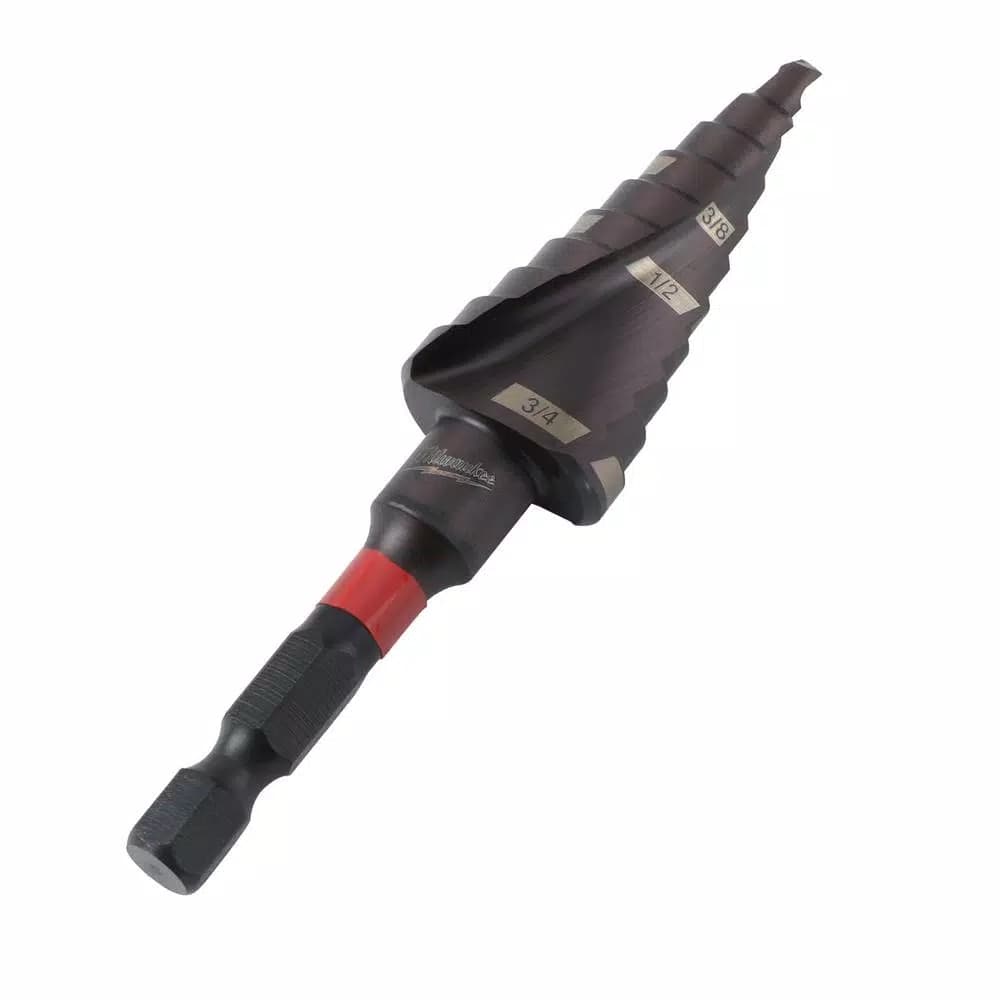 Milwaukee SHOCKWAVE Impact Duty #3 Titanium Step Bit, 3/16 in. - 3/4 in.
