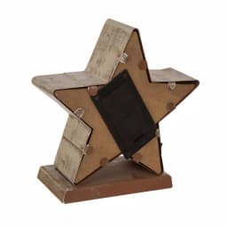 Glitzhome 7.5 in. Marquee LED Lighted Star Christmas Stocking Holder, Gold thumbnail 6