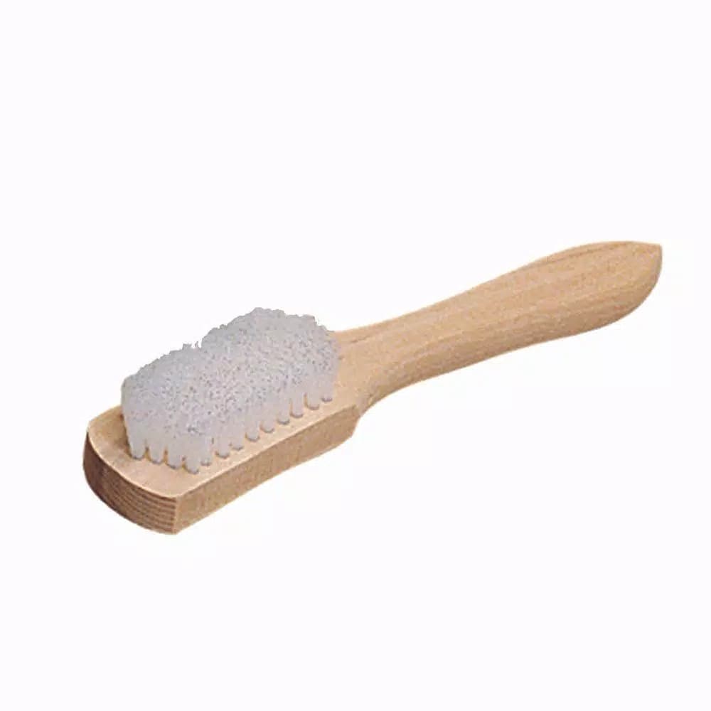 Carlisle 10 in. Nylon Stiff Bristle Carpet Spotting Scrub Brush, Wood Handle (Case of 12)
