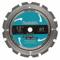 Makita 12 in. 8-Teeth Polycrystalline Diamond (PCD) Miter Saw Blade for Fiber Cement thumbnail 1