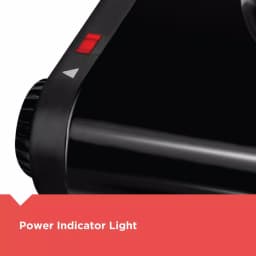 BLACK+DECKER 6 in. Single Burner Portable Hot Plate with Variable Temperature Control, Black thumbnail 6