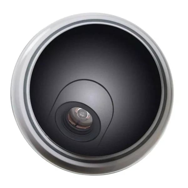 SABRE Dummy Dome Security Camera with Flashing Red LED - Wireless Deterrent for Home and Business