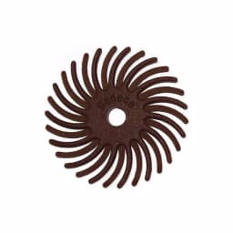 Dedeco Sunburst Radial Discs 1 in. 80-Grit Coarse Arbor Rotary Cleaning and Polishing Tool, 1/8 in. Shank (12-Pack) thumbnail 1