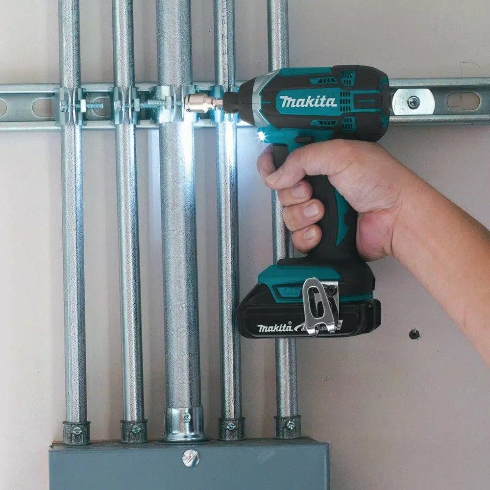 Makita 18V LXT Cordless 1/4 in. Compact Impact Driver Kit with Two 2.0 Ah Batteries, Rapid Charger, and Hard Case