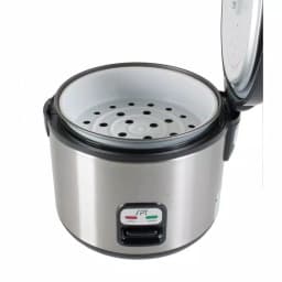SPT 6-Cup Stainless Steel Rice Cooker and Slow Cooker with Steam Tray thumbnail 2