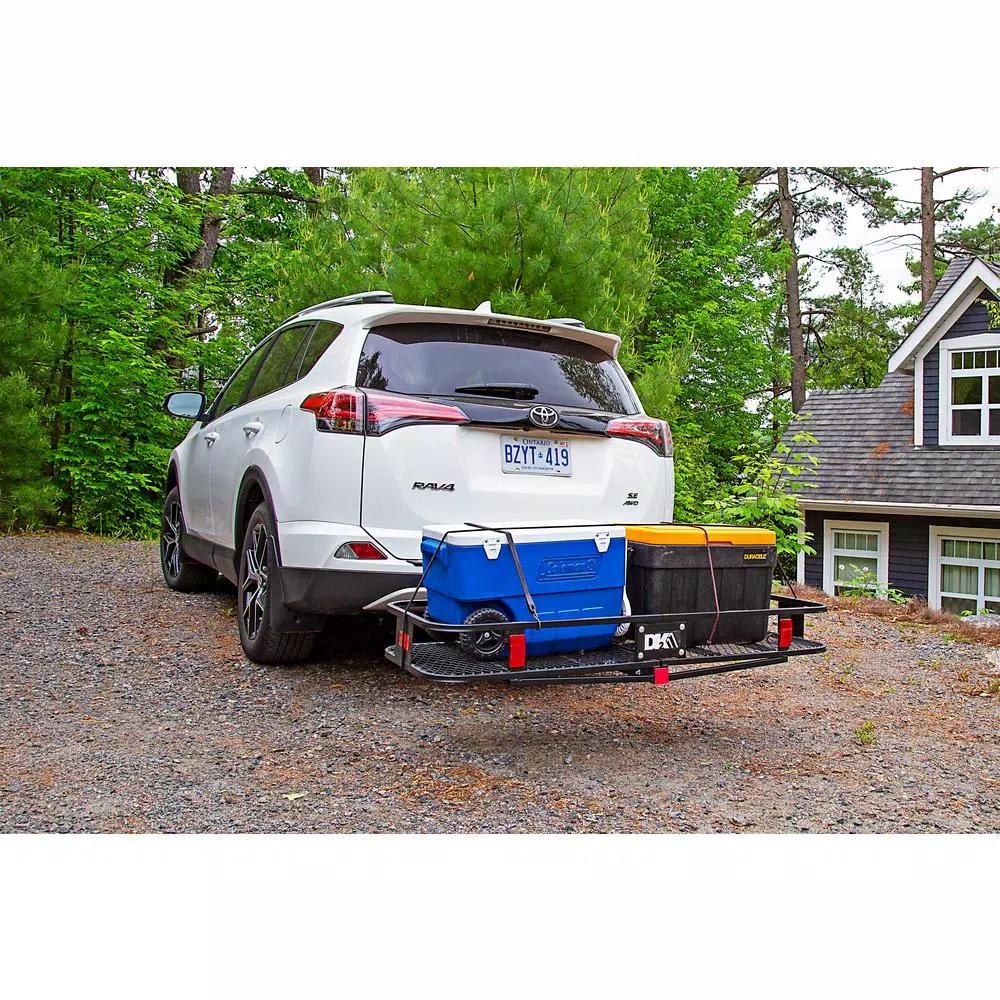 Detail K2 500 lb. Capacity 60 in. x 20 in. Steel Folding Hitch Cargo Carrier for 2 in. Receiver