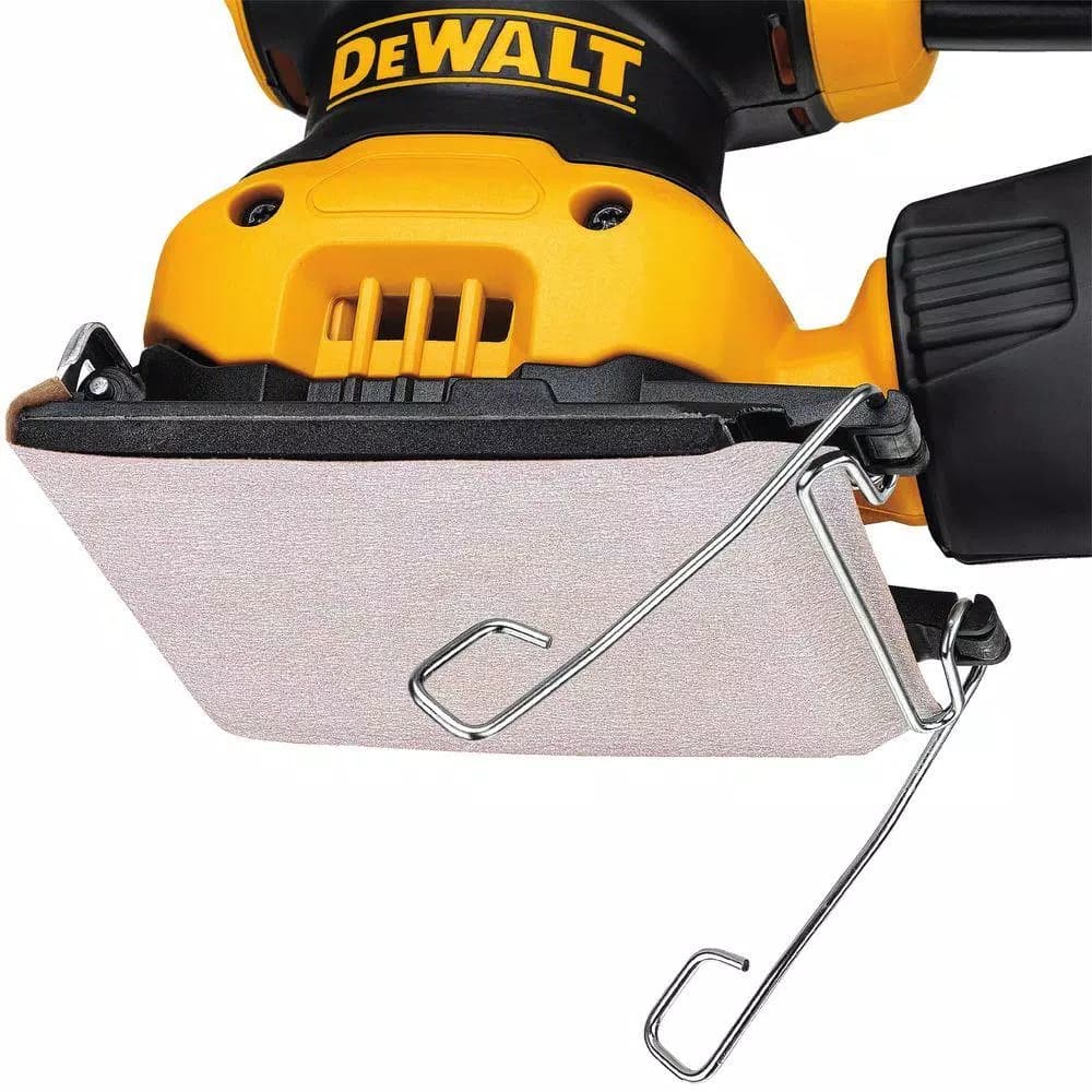 DEWALT DWE6411K 1/4 Sheet Palm Grip Corded Finishing Sander Kit with Contractor Bag