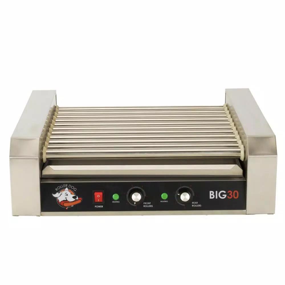 Funtime 306 sq. in. Stainless Steel Hot Dog Roller Grill, Commercial Grade Countertop Specialty Grill