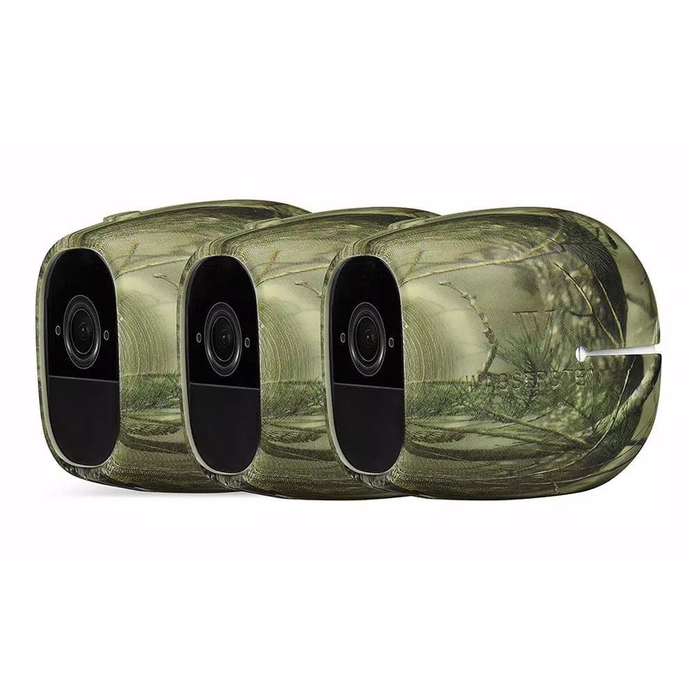 Wasserstein Silicone Protective Skins for Arlo Pro and Pro 2 Wireless Cameras, Camouflage (3-Pack)