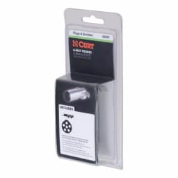 CURT 6-Way Round Trailer Connector Plug, Male End, Die-Cast Metal thumbnail 3