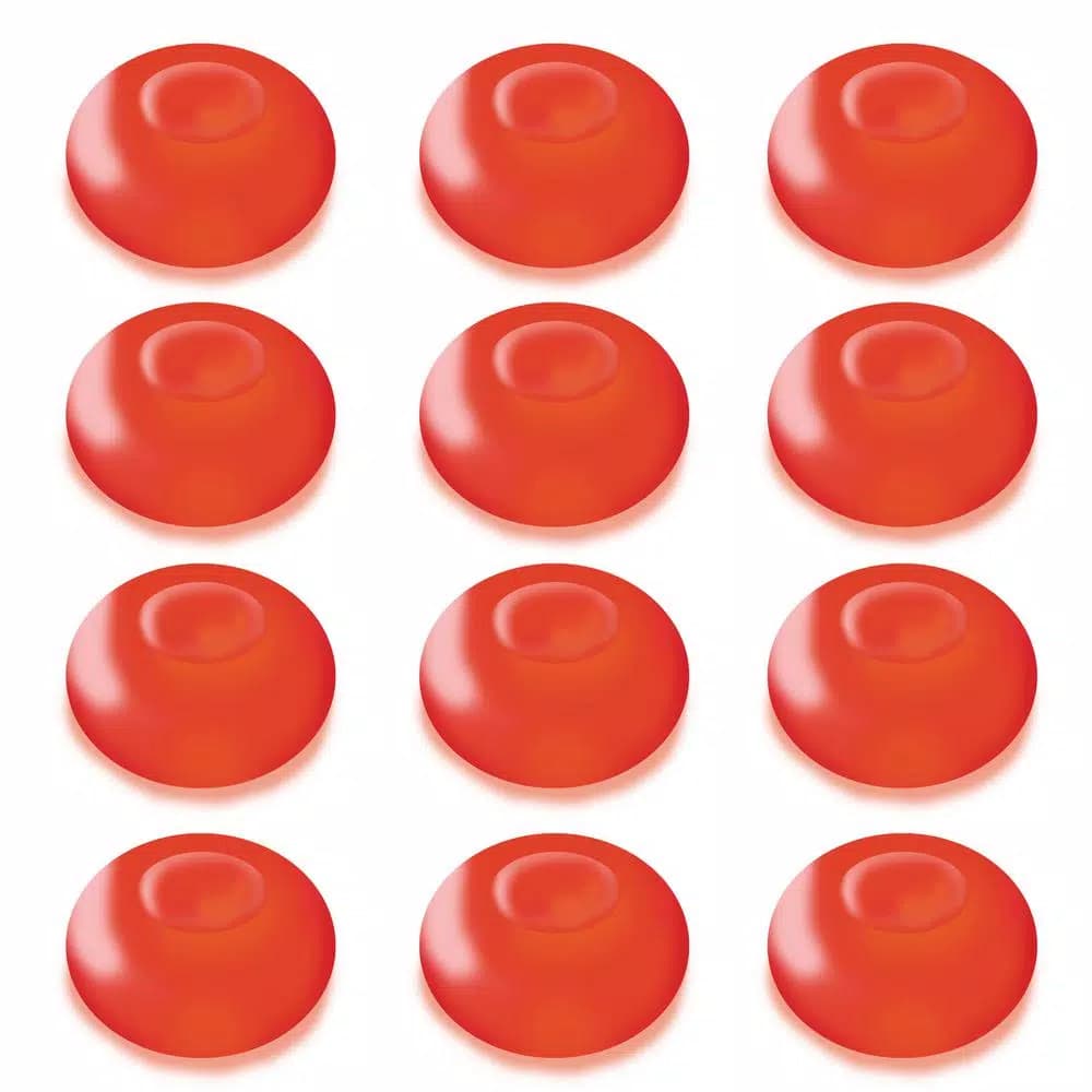 LUMABASE Red Floating Blimp LED Lights, Waterproof Battery Operated Decorative Lights (12-Count)