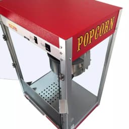 Paragon Theater Pop 8 oz. Red Stainless Steel Countertop Popcorn Machine thumbnail 2