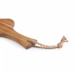Picnic Time Artisan 30 in. Acacia Wood Serving Board with Live Edge and Hemp Rope Handle thumbnail 3