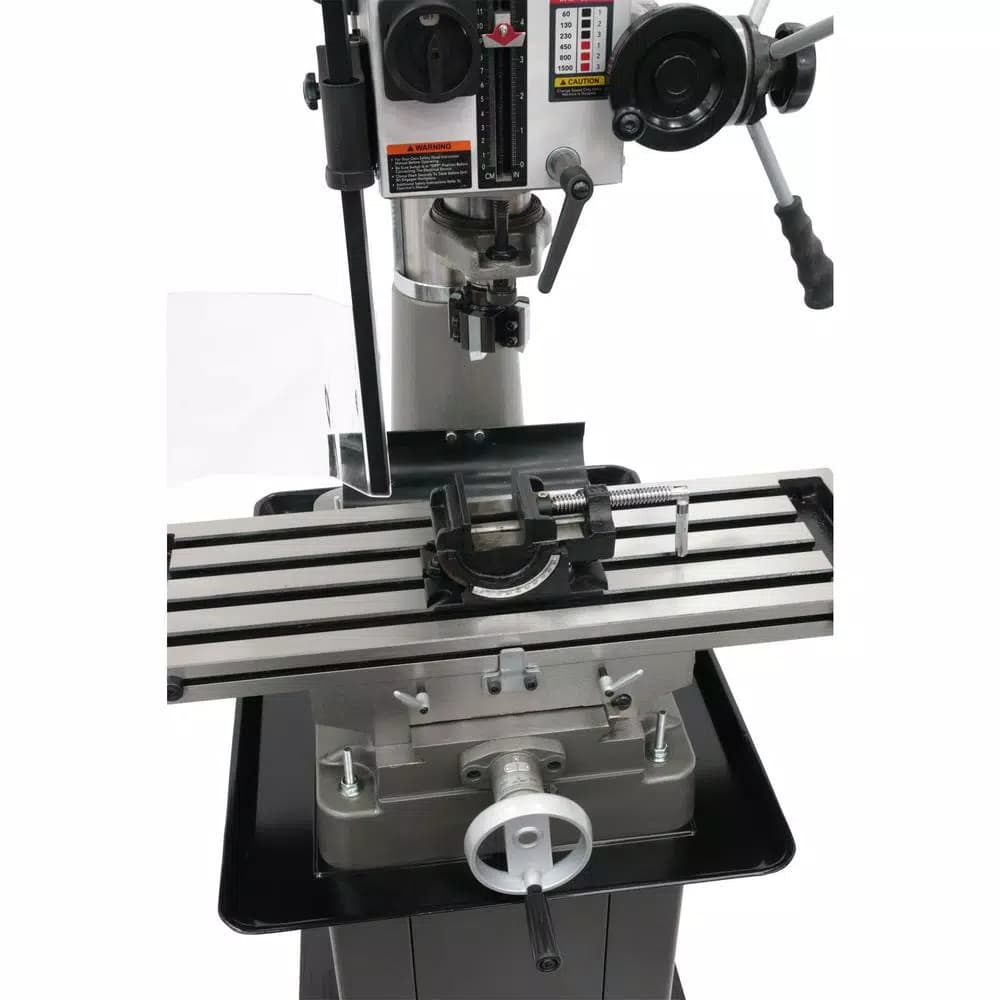 JET JMD-40GH Geared Head Mill/Drill Press with Newall DP500 2-Axis DRO