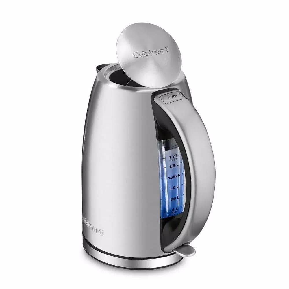 Cuisinart 8-Cup Stainless Steel Electric Kettle, 1500W Rapid Boil with Auto Shut-Off
