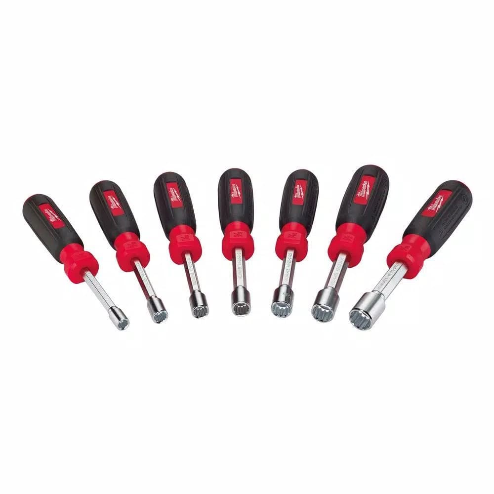 Milwaukee SAE Hollow Shaft Nut Driver Set, 7-Piece
