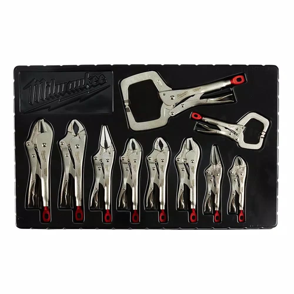 Milwaukee 17-Piece Mechanic Hand Tool Set: Torque Lock Pliers & Ratcheting Wrench Set