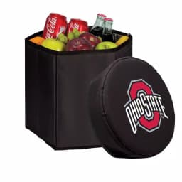 Picnic Time Ohio State Buckeyes 12 Qt. Bongo Collapsible Soft-Side Cooler - Black thumbnail 1