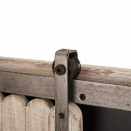Glitzhome 19.75" Farmhouse Wooden Barn Door Chalkboard Memo Board Wall Decor thumbnail 4
