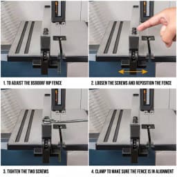 POWERTEC BS900RF Rip Fence for 9-Inch Band Saws thumbnail 5