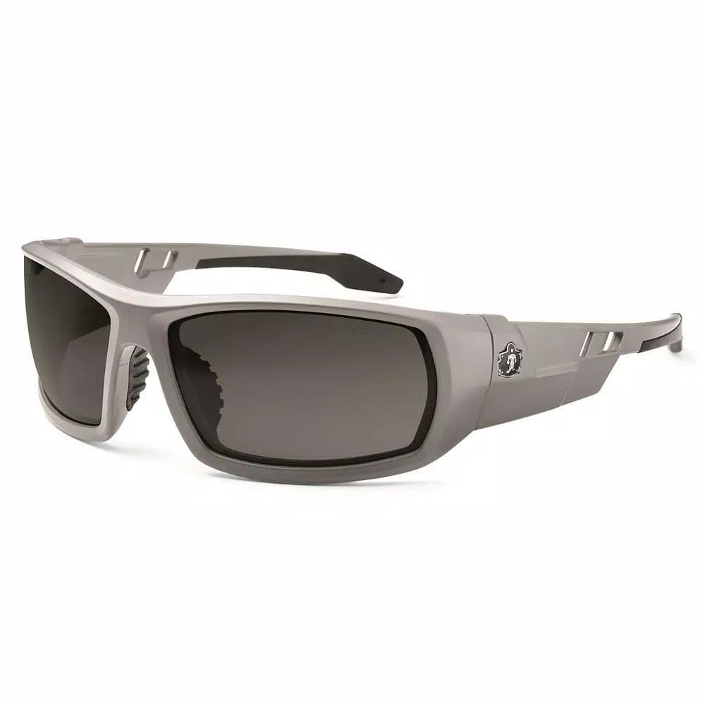 Ergodyne Skullerz Odin Safety Glasses, Matte Grey Frame, Smoke Tinted Lens