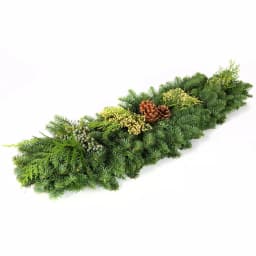 VAN ZYVERDEN 4 ft. Fresh Cut Pacific Northwest Evergreen Garland with Noble Fir, Juniper, and Cedar thumbnail 1