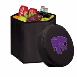Picnic Time Kansas State Wildcats 12 Qt. Bongo Collapsible Soft-Side Cooler - Black thumbnail 1
