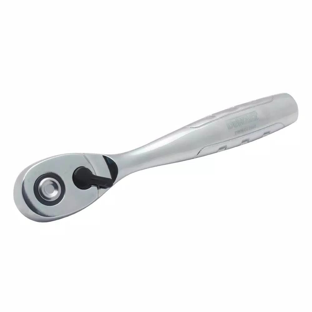 DEWALT 3/8 in. Drive Pear Head Ratchet, 72-Tooth Chrome Vanadium Steel